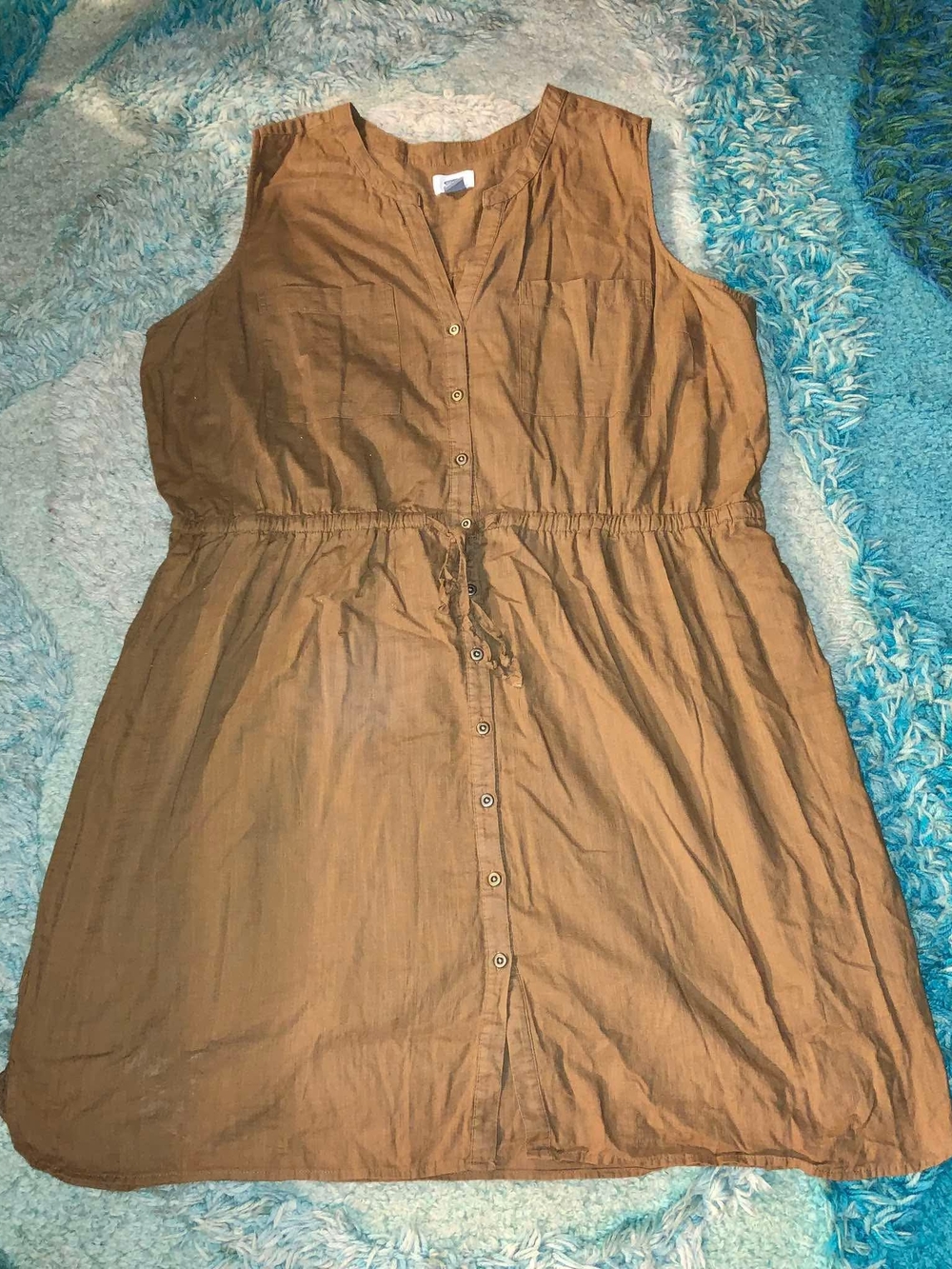 Old Navy Sleeveless Button-Down Shirt Dress
